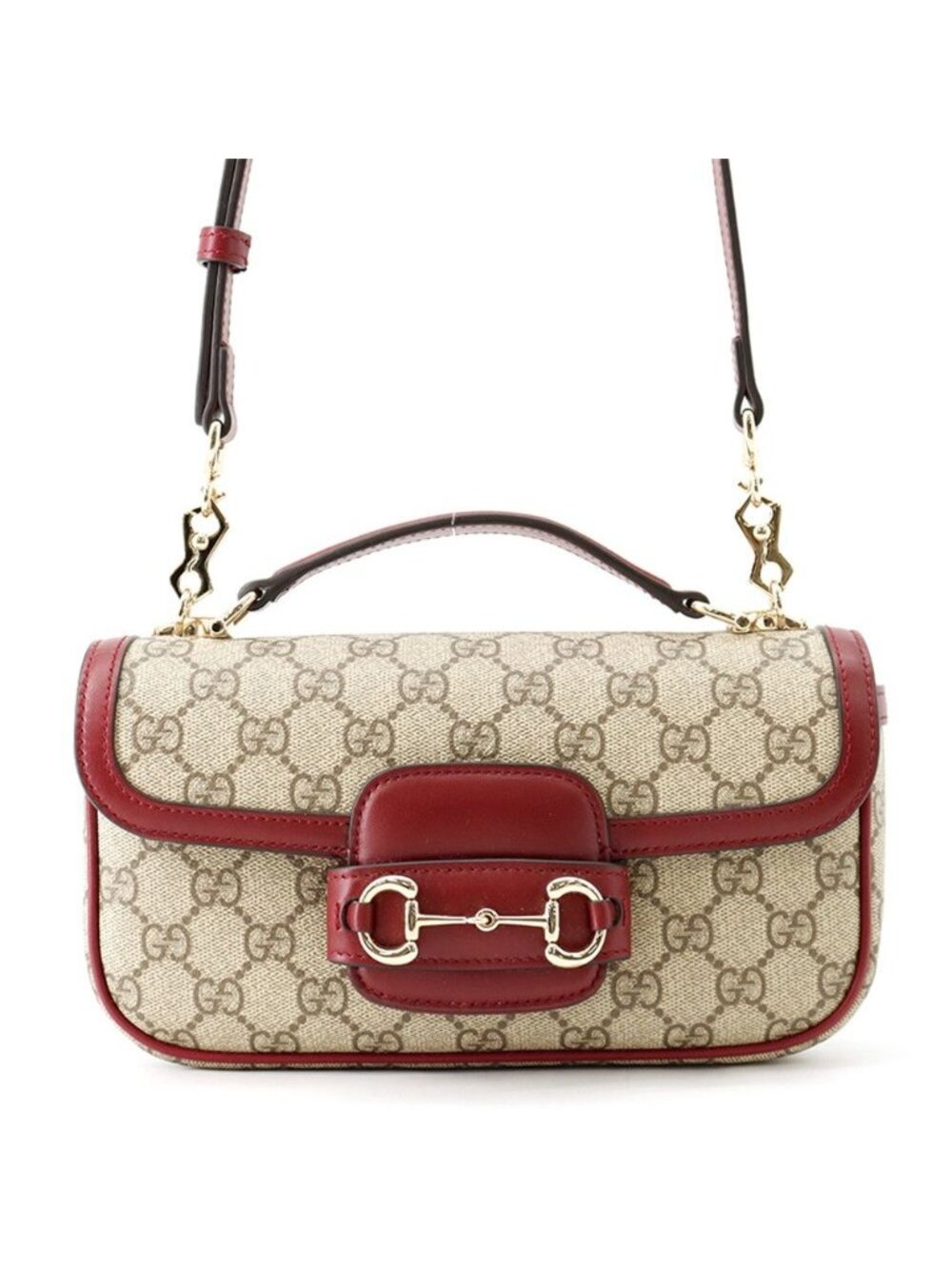 Gucci Horsebit 1955 Top Handle GG Supreme Leather 2-Way